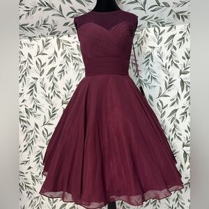 Cocktail Bridesmaids Formal Prom Tulle Sweetheart Homecoming Party Dress Sz 2 #3